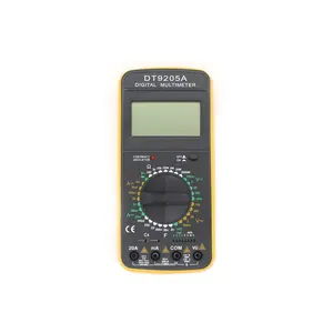 DT9205A multímetro Digital voltímetro amperímetro OHM voltios de AC/DC LCD prueba de medidor de corriente de sobrecarga