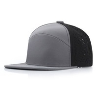 Topi Baseball 6 Panel Model Flat Brim Anti Air Bahan Nylon untuk Golf, Sepak Bola, dan Aktivitas Luar Ruangan Wanita, Cocok untuk Musim Semi dan Panas, Desain Polos