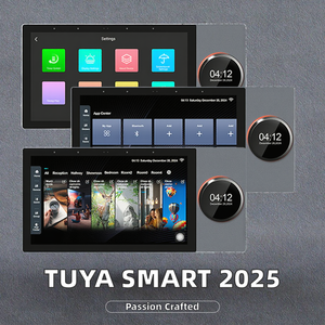 2025 New tuya nhà thông minh ZigBee IR Gateway cảnh âm nhạc Bảng điều khiển 7 inch IPS thanh thiết kế Android đa ngôn ngữ bằng giọng nói <span class=keywords><strong>Wifi</strong></span> ứng dụng - Product Image 2