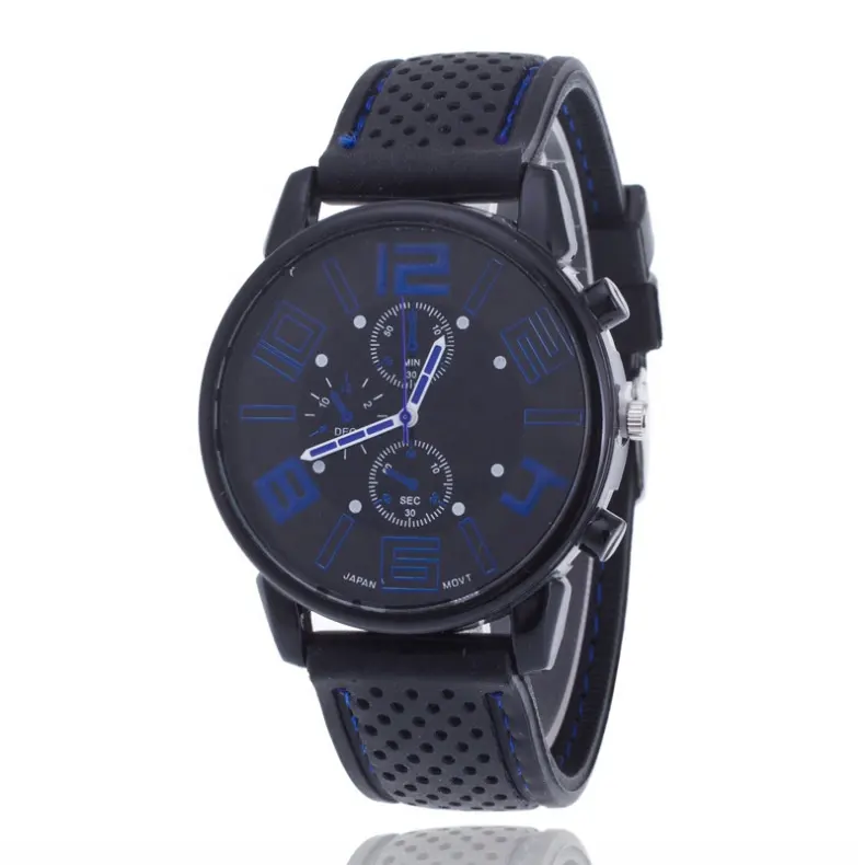 Reloj deportivo de silicona para hombre, cronógrafo sin marca, precio barato, personalizado