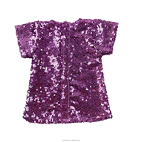 Usine OEM 18 pouces Mini Vêtements de Poupée Fille Américaine Poupée Violet Robe à Paillettes avec Dos Velcro Vêtements pour Poupées