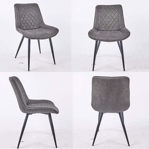 <span class=keywords><strong>Chaise</strong></span> de salle à manger avec dossier profilé, rembourrage haute résilience, coutures matelassées, pieds en acier carbone épaissi, antidérapants - Product Image 1