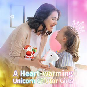 <span class=keywords><strong>Veilleuse</strong></span> LED à gradation et contrôle tactile <span class=keywords><strong>Licorne</strong></span> avec matériau en silicone et batterie incluse pour bébés et enfants - Product Image 2