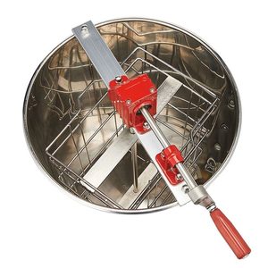 เครื่องสกัดน้ำผึ้งแบบแมนนวล 2 โครง รุ่นใหม่ พร้อมถัง 201SS และตะกร้าด้านใน 304SS ขนาด 37 ซม. x 60 ซม. น้ำหนัก 17 กก. สำหรับใช้ในฟาร์มเลี้ยงผึ้ง - Product Image 6
