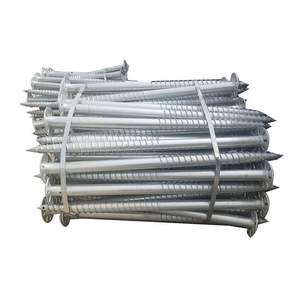 HRB500 HRB335 HRB400 Système d'installation solaire au sol en spirale galvanisé à chaud 12M Longueur personnalisable BS/norme AiSi - Product Image 1