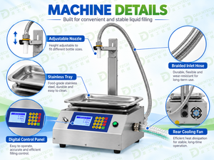 Máquina Automática de Llenado de Líquidos por Peso para Aceite Comestible, Detergente, Miel, Vinagre, Vino y Líquidos Viscosos - Product Image 4