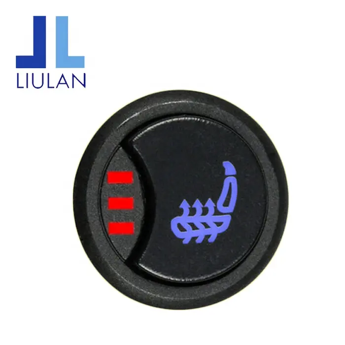 Liulan Rapid Heatup Koolstofvezel Autostoel Verwarming Mat Universele Type Enkele Zetel 3 Positie Schakelaar Auto Stoelverwarming