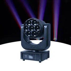 ไฟส่องบนเวทีแบบเคลื่อนที่ได้สำหรับอุปกรณ์ดีเจควบคุมระบบ DMX Led7 * 40W