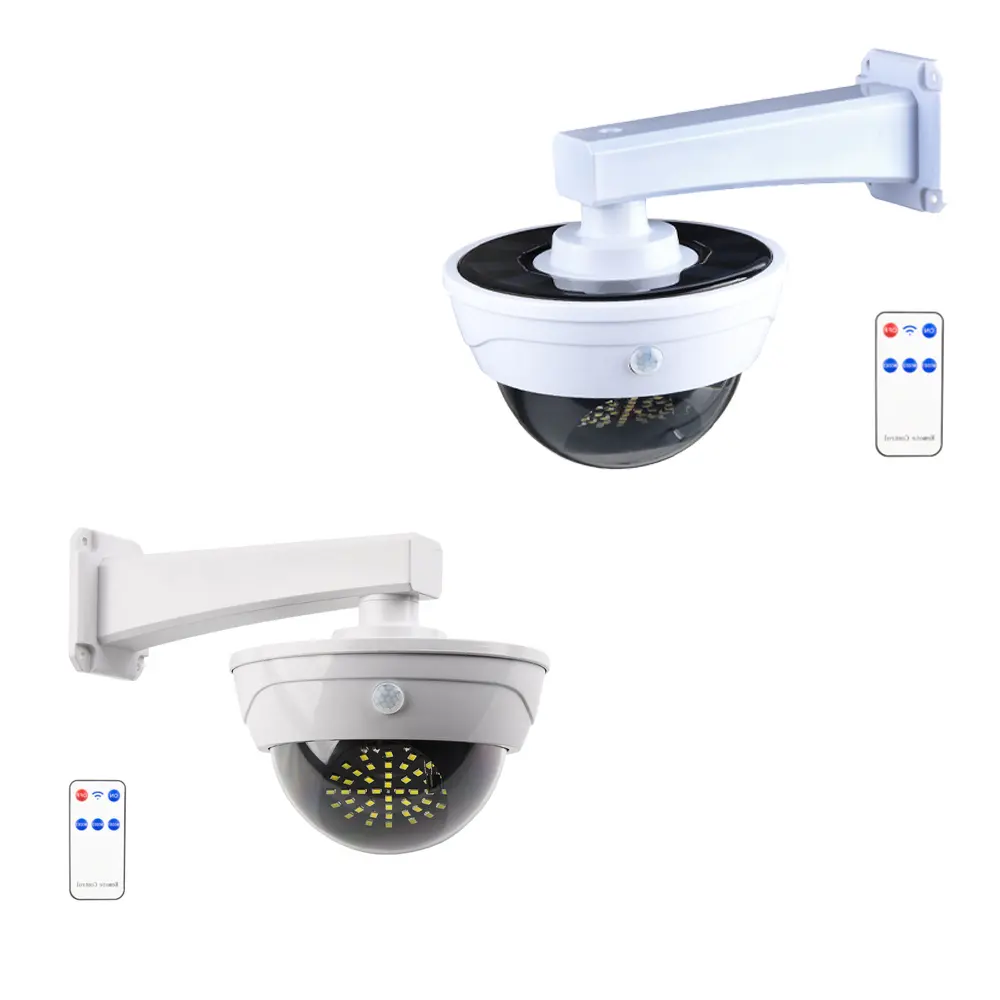 Dummy Simulated CCTV Surveillance System with LED PIR Motion Sensor Fake Camera Solar Light For Indoor Outdoor Home Office Shop