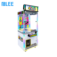 BLEE Claw Buddy Machine à griffes à monnayeur, jeu de grue avec éclairage LED arc-en-ciel, joystick et attrapeur de prix pour salle d'arcade
