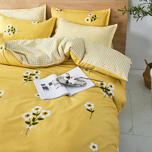 China Groothandel Microfiber Polyester Daisy Bedrukt Laken Dekbedovertrek Beddengoed <span class=keywords><strong>Set</strong></span> - Product Image 2