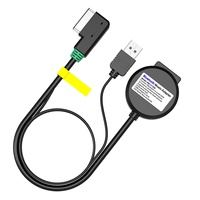 Cable adaptador de Audio USB para coche, AMI MDI, color azul, para AUDI A3, A4, A6, Q5, Q7, A8