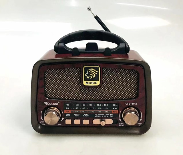 RX-BT1112 Rechargeable Battery Usb Tf Wireless Portable Mp3 Player Speaker Am Fm Sw 3 Bands Radio