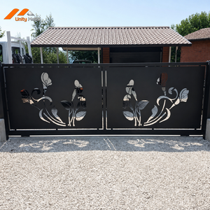 Powder Coated Aluminum Laser Cutting Gate Custom Pattern <b>Privacy</b> <b>Screen</b> Entrance for <b>Garden</b> Patio and Property Developments - Product Image 1