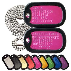 ป้ายห้อยคอสุนัขแบบขายส่ง หลากสีสัน สั่งทำได้ พร้อมชื่อ โลโก้  วัสดุสแตนเลส อลูมิเนียม  แบบนูนลาย  ชุดสร้อยคอป้ายห้อยคอสุนัขแบบ<span class=keywords><strong>ทหาร</strong></span>สหรัฐฯ - Product Image 2