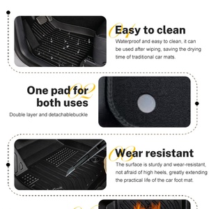 Tappetini per auto 9D tappetini per bordi delle porte/soglie TPE tappetino per auto tappetino per piedini per 2017 50/55 RHD TOYOTA PRIUS - Product Image 6