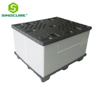 Boîte en plastique ondulé réutilisable, empilable, pliable, écologique, en vrac, pour l'automobile, de la marque Sinocube