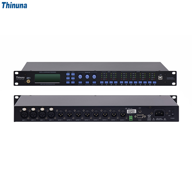Thinuna DAP-0408 II 96K Sampling Rate 4 in 8 Out Professional Audio Speaker Management System Wifi Dsp Digital Audio Processor