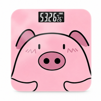 Pèse-personne intelligent en forme de cochon mignon, rechargeable, Bluetooth, moniteur de santé, balance numérique précise, balance électronique esthétique