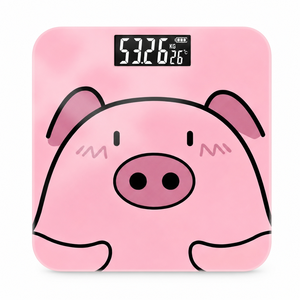 Pèse-personne intelligent en forme de cochon mignon, rechargeable, Bluetooth, moniteur de santé, <span class=keywords><strong>balance</strong></span> numérique précise, <span class=keywords><strong>balance</strong></span> électronique esthétique - Product Image 1
