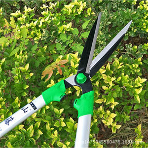 Tijeras para cortar setos verdes de acero con alto contenido de carbono, mango de aluminio de 45-60 cm, herramienta de poda para jardín y vegetación, fabricadas en Shandong. - Product Image 1