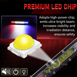 LELANPU Accessoires UTV ATV Barre lumineuse <span class=keywords><strong>LED</strong></span> auxiliaire extérieure 7 pouces pour camion, <span class=keywords><strong>Baja</strong></span>, projecteurs tout-terrain, éclairage de travail - Product Image 4