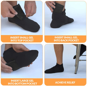 Koude Therapie Sokken Fasciite plantaire Chaussettes de thérapie par le froid Gel réutilisable Ice Frozen Pantoufles Foot Ice Pack Chaussettes de thérapie par le froid - Product Image 4