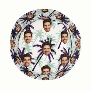 Sombrero de Pescador Personalizado con Foto para Mujer, Gorra de Verano a la Moda para Playa y Viajes con Diseño de Árbol Tropical y Hojas para Pesca - Product Image 4