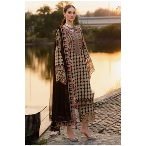 ชุดปักลายผ้าสำหรับงานเทศกาล Charizma Qara แบบ 3 ชิ้น แบบยังไม่เย็บ/เย็บสำเร็จ – เสื้อผ้าชาติพันธุ์ดีไซน์เนอร์ระดับพรีเมียม - Product Image 1