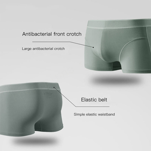 Ropa interior blanca personalizada para hombre 93% poliéster 7% Spandex Calzoncillos Bóxer suaves y cómodos transpirables con logotipo personalizado - Product Image 4