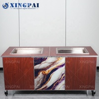 Équipement de banquet d'hôtel XINGPAI table de buffet oblongue buffet pliable moderne table centrale de restauration à Dubaï