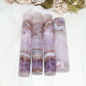 Varita Redonda de Amatista y Ágata Genuina, Pulida, para Sanación Energética, Decoración del Hogar, Meditación, Suministro al por Mayor, Tamaño Personalizado - Product Image 1