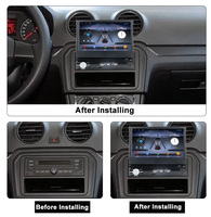 Lecteur DVD de voiture Navifly 7'' 1Din Android 11 universel pour voiture, écran télescopique électrique multimédia, BT 1080P vidéo, radio FM