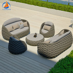 Foshan <span class=keywords><strong>6</strong></span> <span class=keywords><strong>personnes</strong></span> sièges mobilier d'extérieur <span class=keywords><strong>jardin</strong></span> 5 pièces ensemble 2024 nordique moderne étanche mobilier d'extérieur - Product Image 6