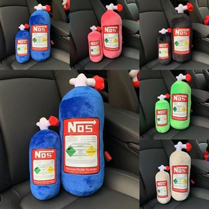 Almohada de Peluche Divertida con Forma de Botella NOS, Reposacabezas Creativo <span class=keywords><strong>para</strong></span> Coche, Juguete de Peluche de Óxido <span class=keywords><strong>Nitroso</strong></span> <span class=keywords><strong>para</strong></span> Soporte Cervical en Asiento de Coche, Venta al Por Mayor - Product Image 2