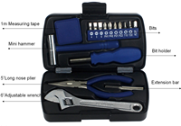 17 pièces nouveau mini kit d'outils clé à main pour usage domestique en vente pour ensemble d'outils de promotion