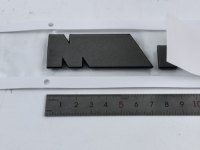 Emblème 3D auto-adhésif B-M-W, autocollants logo en plastique ABS argent/noir X1M X2M X3M X4M, accessoires auto 2026