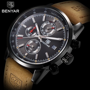 BENYAR 5102 Men Quartz Wristwatches Top Brand Clock Male Hour Relojes-hombr Al Por Mayor <b>Automatic</b> Date Erkek Saat - Product Image 4