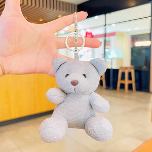 En peluche assis ours couple poupée sac dessin animé porte-clés sac à dos poupée pendentif mignon <span class=keywords><strong>mini</strong></span> pendentif - Product Image 6