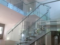 Aleader Sécurité Acier inoxydable 316 Escalier Verre Balustrade Verre Clôture Entretoise Vis Double Verre Balcon pour Terrasse
