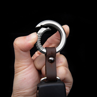 Porte-clés de poche EDC portable, utilitaire extérieur, porte-clés en titane, mousqueton d'escalade extérieur
