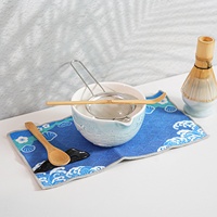 Ensemble de matcha de luxe en céramique avec motif de baleine, bol en céramique peint à la main, fouet en bambou, support pour fouet, kit de matcha, ensemble cadeau, kit de démarrage