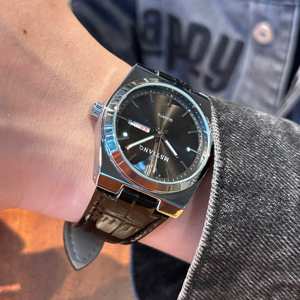 Para Reloj Suizo de Lujo para Hombre, Ultradelgado de Cuarzo con Puntero, Correa Clásica y Caja de Aleación, Resistencia al Agua de 3BAR - Product Image 4