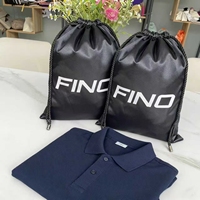 Bolsa de Embalaje Textil para Gorra de Béisbol de 28*35cm, Bolsa de Embalaje de Satén para Camiseta Polo de 32*39cm, Personalizada con Logotipo
