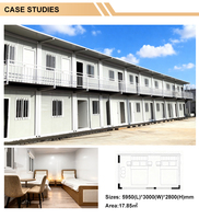 Maison de module de conteneur détachable en acier de luxe moderne de 10/20/40ft avec stockage amovible pour usage de bureau
