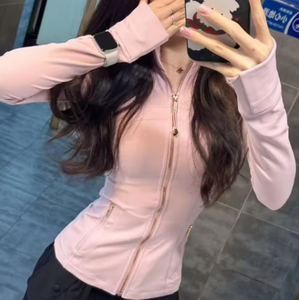 Set da Yoga e <span class=keywords><strong>Fitness</strong></span> S14 per Donne, Giacca Dorata Originale e Pantaloni in Denim Elasticizzati, Traspiranti e Impermeabili, Stile Snellente - Product Image 1