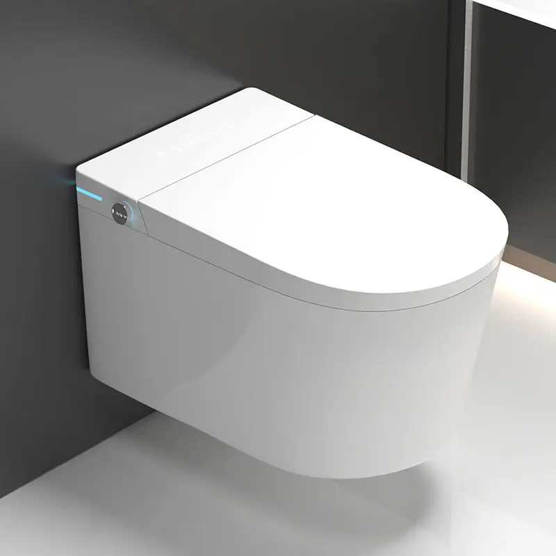 Automatic Operation Concealed Cistern Back To Wall WC Toilet Bathroom Tankless Intelligent Wall Hung Smart Toilet