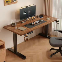 Bureau de travail électrique réglable en hauteur en bois massif de style moderne pour la maison, la chambre à coucher, le bureau ou l'atelier pour le jeu