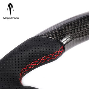 Volant en alcantara et fibre <span class=keywords><strong>de</strong></span> carbone compatible avec Audi 2009-2016 A5 A6L A7 A8 <span class=keywords><strong>L</strong></span> A3 A4L TTRS TT TTS RS3 RS4 RS5 RS6 RS7 - Product Image 2