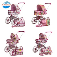 Poupée éducative pour nouveau-né, poupée en plastique et poussette, chariot de jeu pour fille, jeu d'intérieur et d'extérieur, chariot de poupée